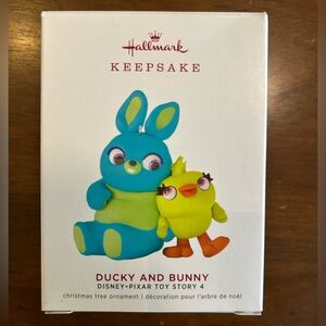 HALLMARK KEEPSAKE Ducky & Bunny Toy Story ornament in box